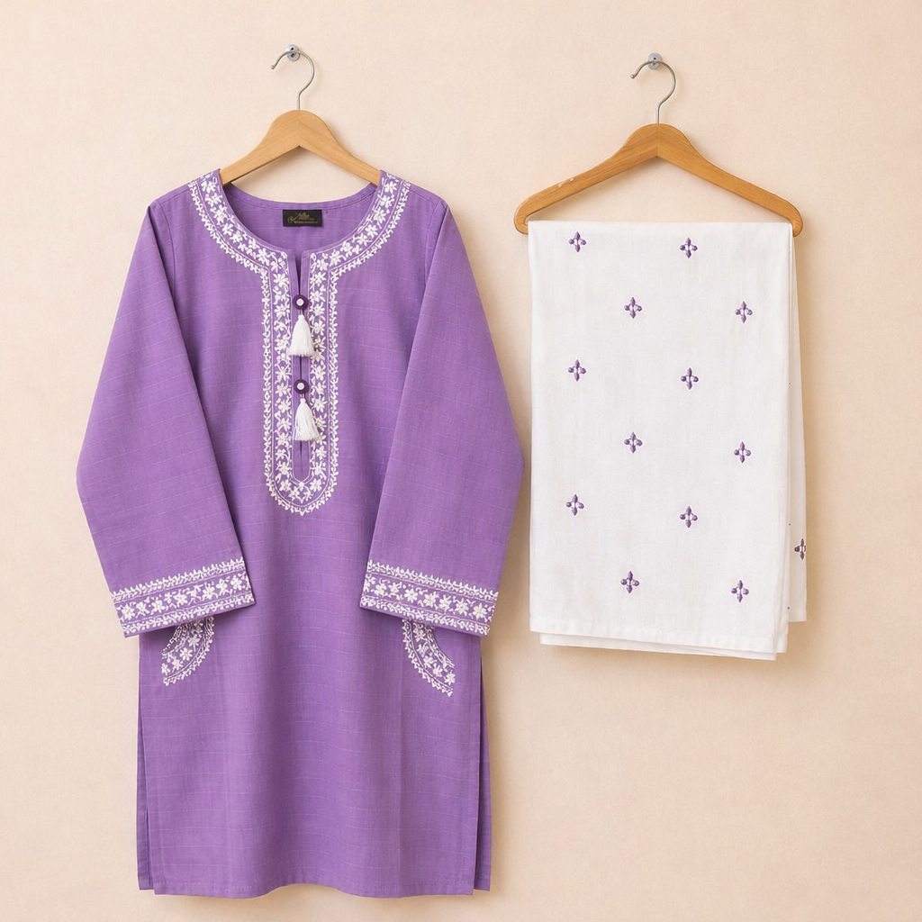 NOOR E SAFA (Soft Lavender)